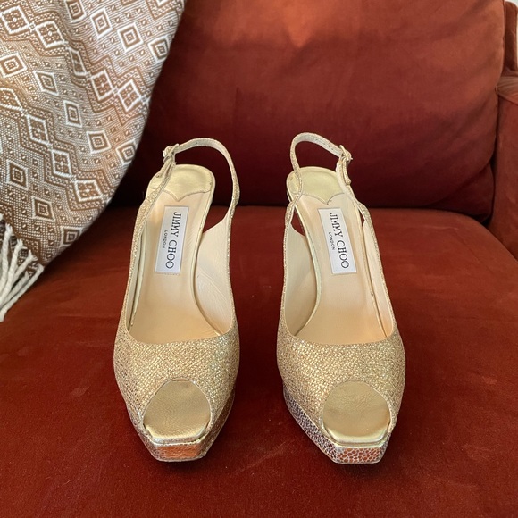 Jimmy Choo Ivette in Champagne - Picture 6 of 7